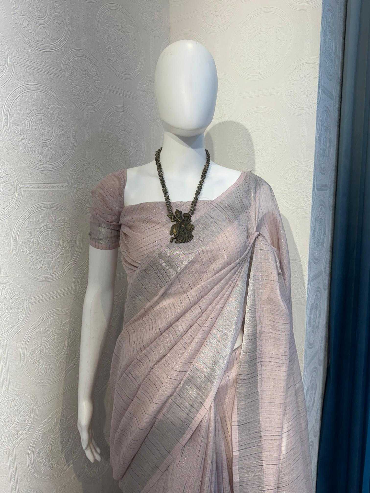 Ynf Cotton RIN118 HEER Sarees Wholesale Designer Sarees Cotton Linen Sarees Zari Border Sarees Manufacturer