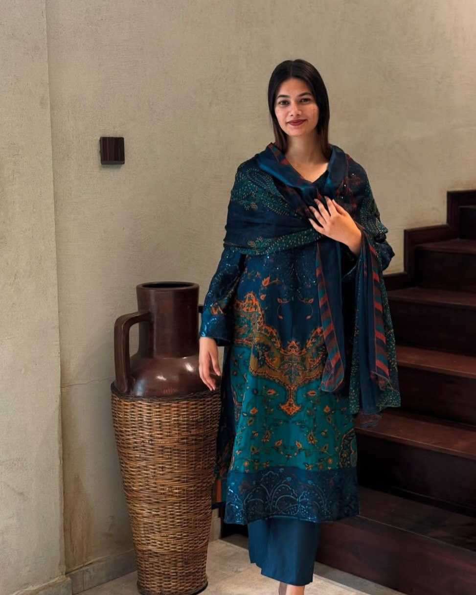 Ynf Cotton RIN129 029 Suits & Dresses Wholesale Ladies Suits Printed Suits Embroidery Suits Palazzo Suit Manufacturer