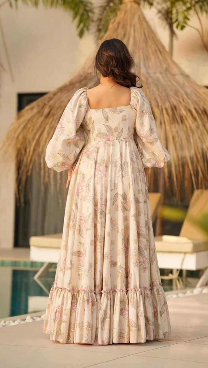 Ynf Cotton RIN131 901 Gowns Plus Size Collections Wholesale Fancy Gowns Anarkali Gown Long Gowns Manufacturer
