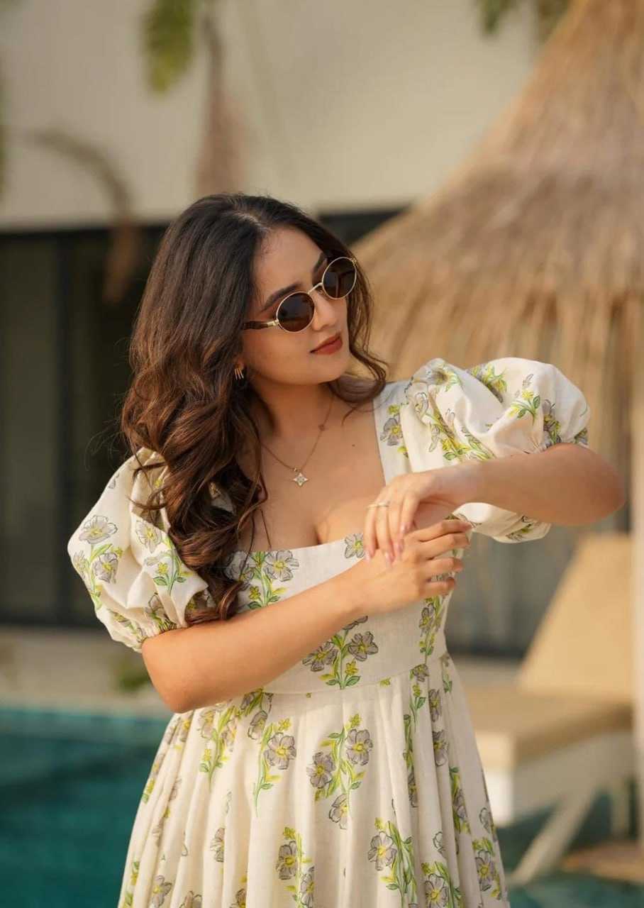 Ynf Cotton RIN131 901 Gowns Plus Size Collections Wholesale Fancy Gowns Anarkali Gown Long Gowns Manufacturer