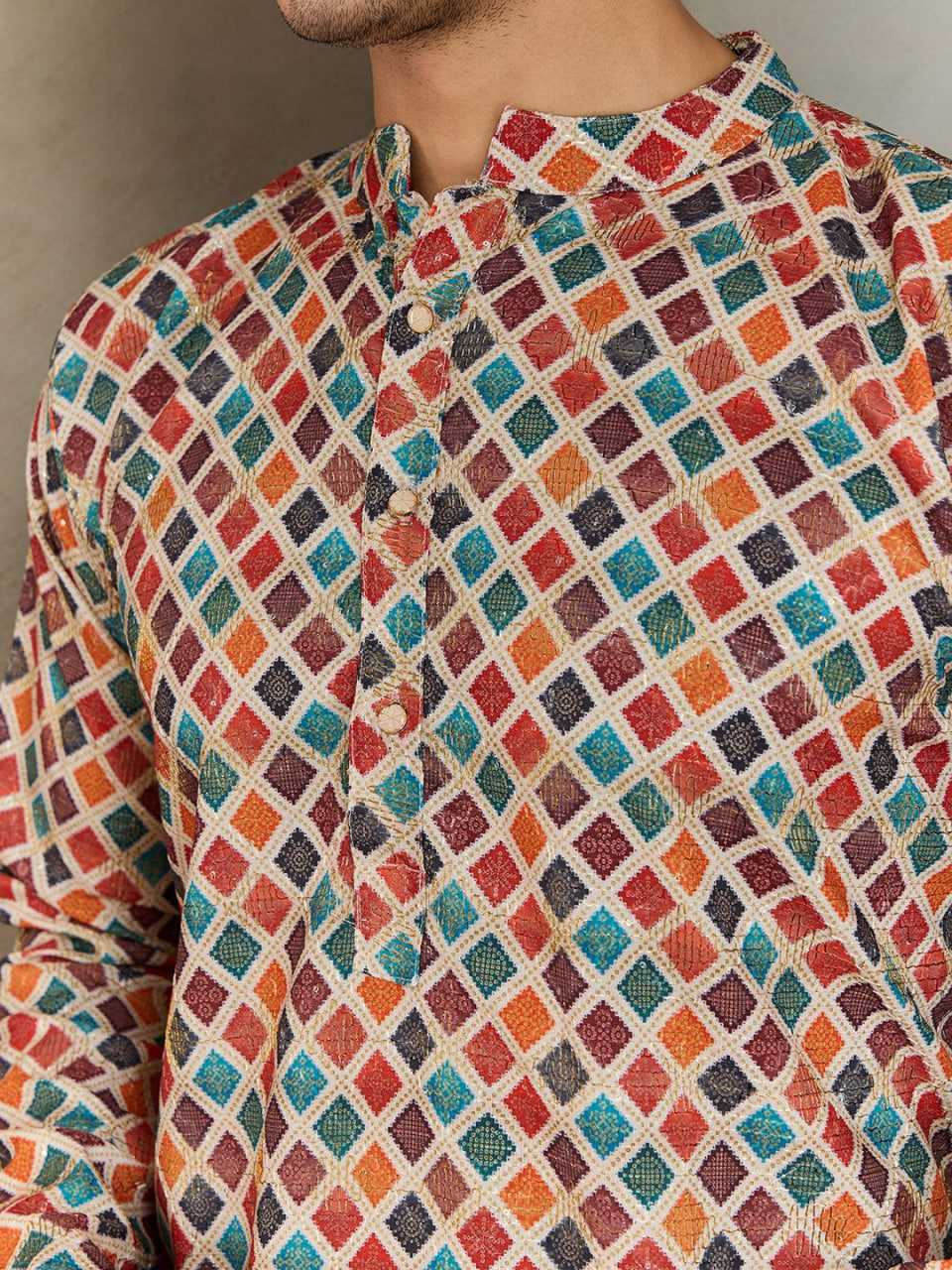 Ynf Cotton RIN188 KILLER 8 Mens Wear Wholesale Men Cotton Kurta Men Printed Shirt Ethnic Waistcoats Manufacturer