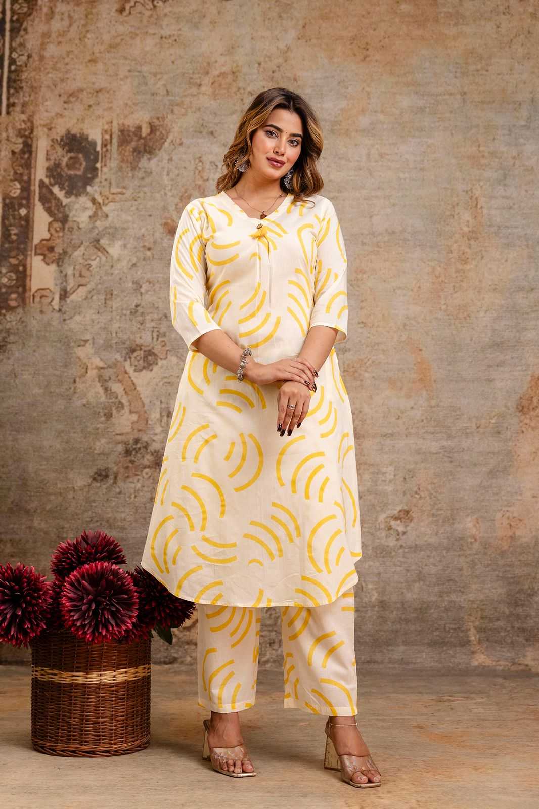Ynf Cotton RIN190 2-Piece Setwise Collections Wholesale Kurtis Catalogs Manufacturer