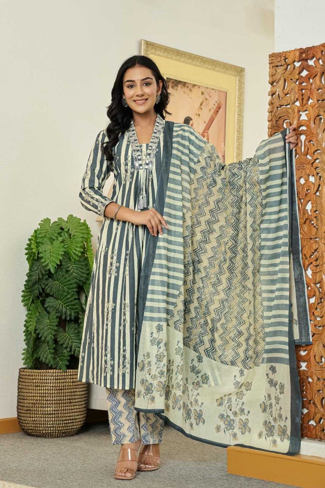 Ynf Cotton RIN190 AQUA Setwise Collections Wholesale Dresses & Suits Catalogs Manufacturer