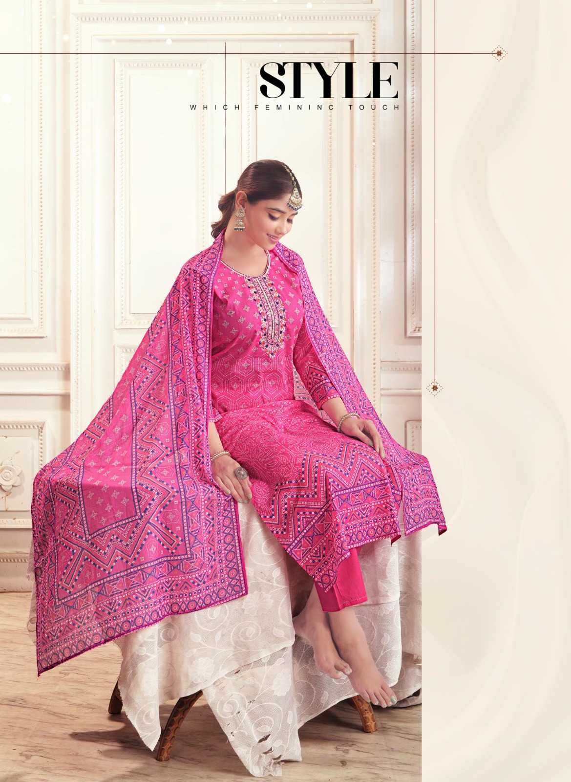Ynf Cotton RIN190 COTTON NATURAL Setwise Collections Wholesale Kurtis Catalogs Manufacturer