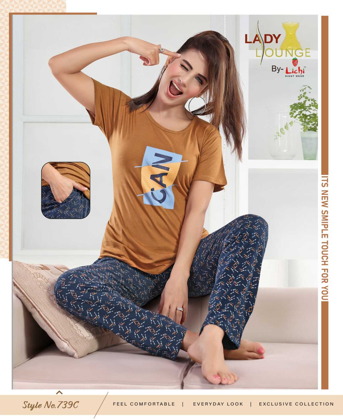 Ynf Cotton RIN190 Hojiyari Setwise Collections Wholesale Night Wear Catalogs Manufacturer