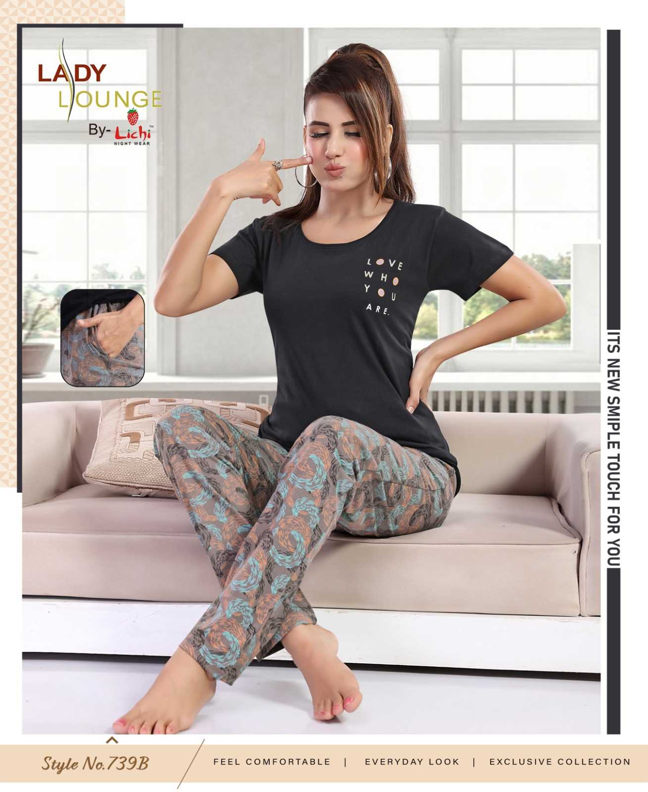 Ynf Cotton RIN190 Hojiyari Setwise Collections Wholesale Night Wear Catalogs Manufacturer