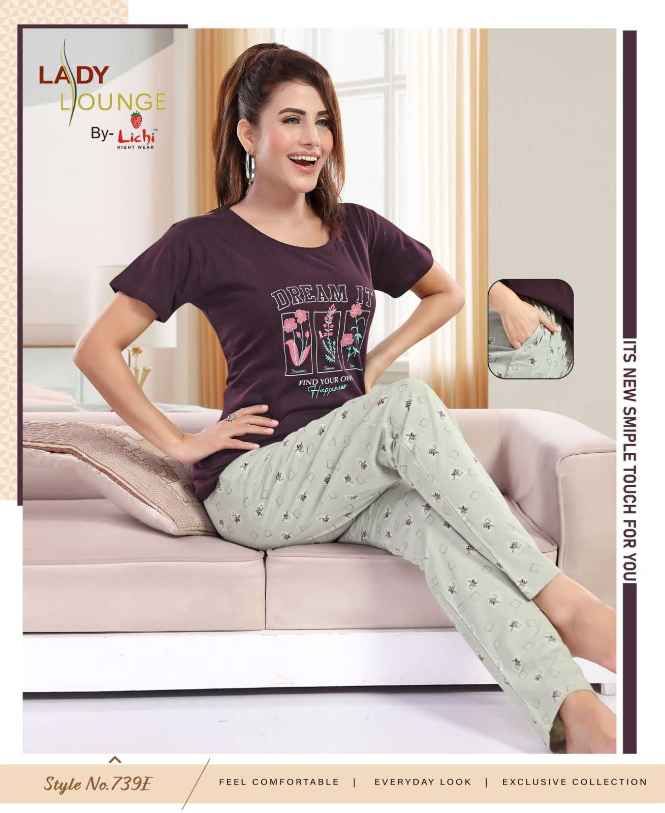 Ynf Cotton RIN190 Hojiyari Setwise Collections Wholesale Night Wear Catalogs Manufacturer