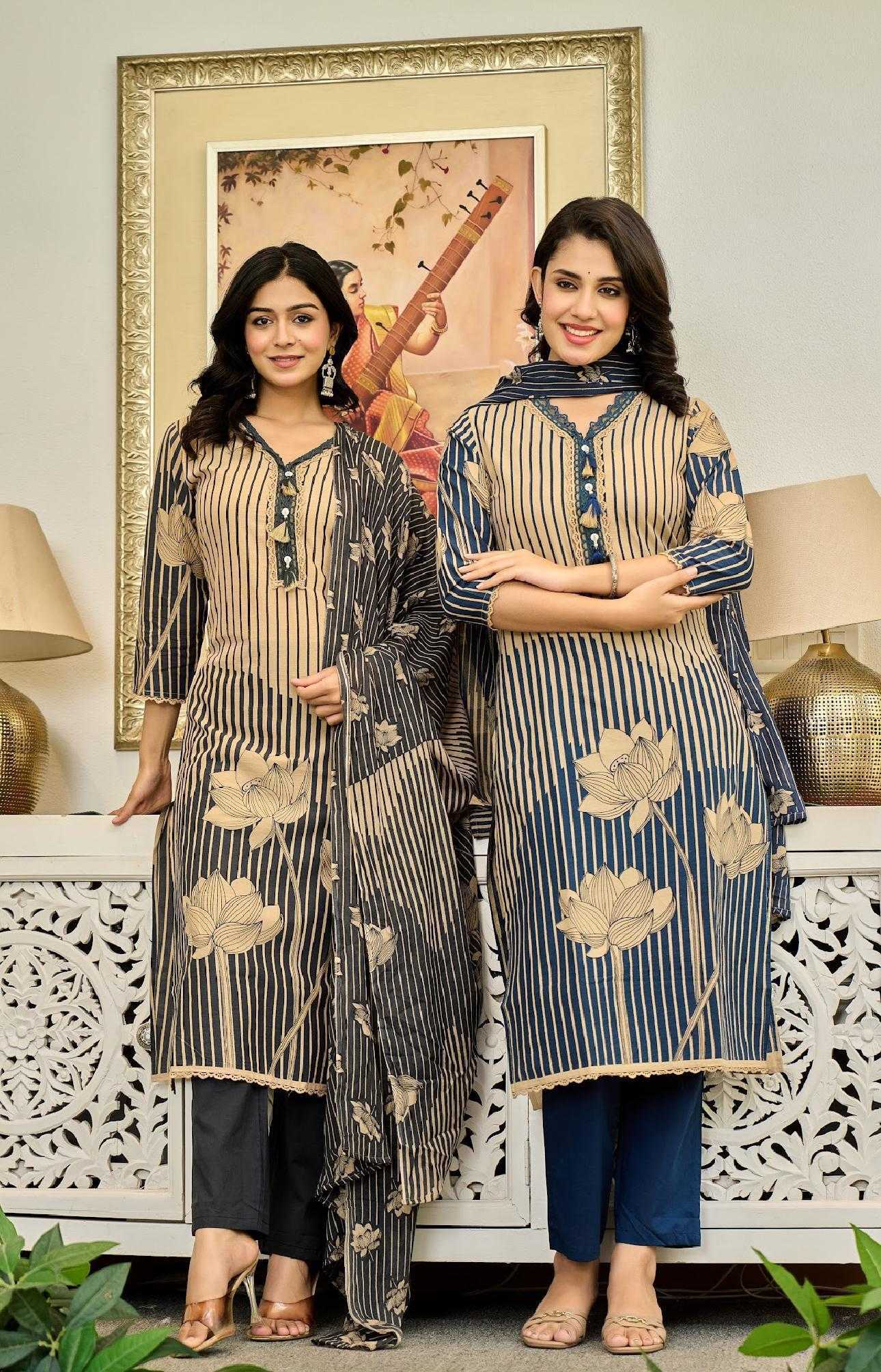 Ynf Cotton RIN190 MAIRA Setwise Collections Wholesale Dresses & Suits Catalogs Manufacturer