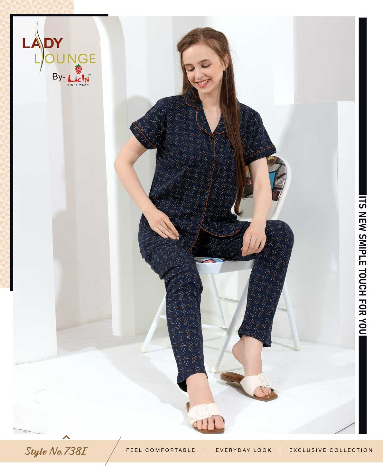 Ynf Cotton RIN190 Night Setwise Collections Wholesale Night Wear Catalogs Manufacturer