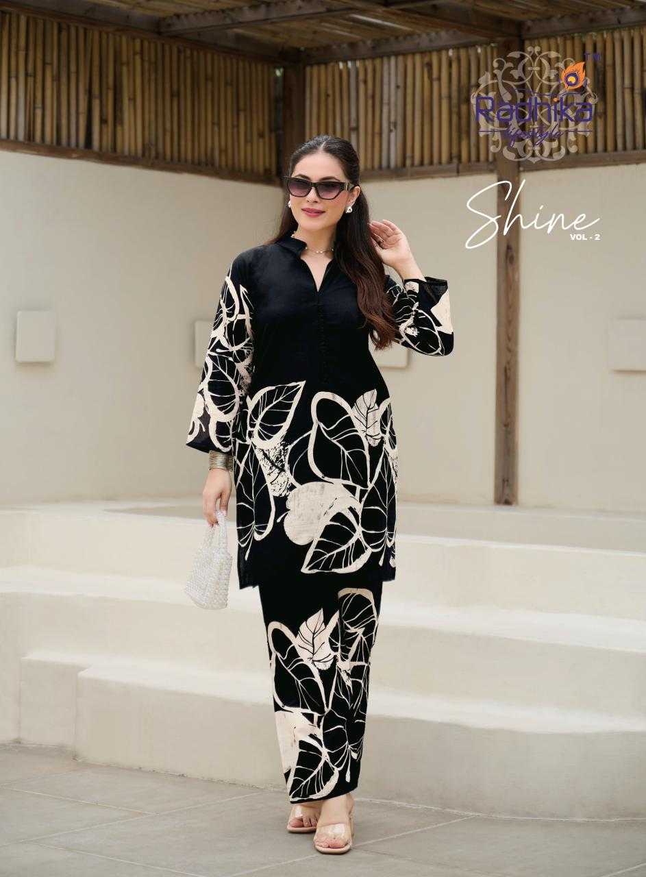Ynf Cotton RIN190 RADHIKA-SHINE VOL 2 Setwise Collections Wholesale Kurtis Catalogs Manufacturer
