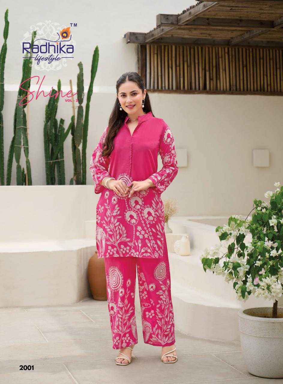 Ynf Cotton RIN190 RADHIKA-SHINE VOL 2 Setwise Collections Wholesale Kurtis Catalogs Manufacturer