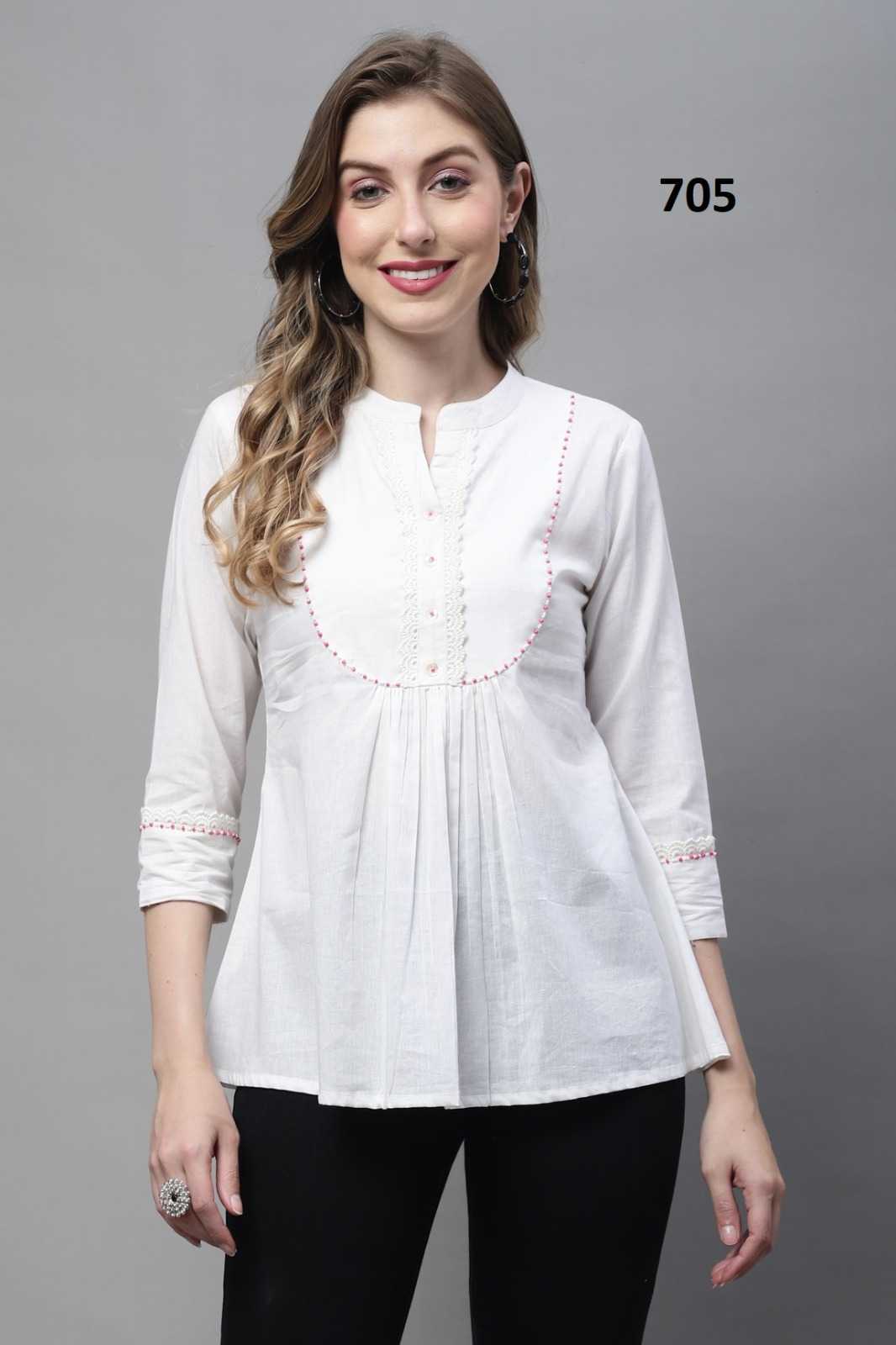Ynf Cotton RIN190 Rajnandini Setwise Collections Wholesale Kurtis Catalogs Manufacturer