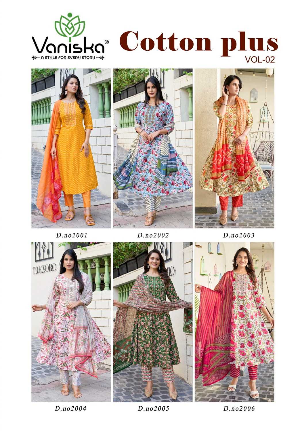 Ynf Cotton RIN190 VANISKA-COTTON PLUS VOL.2 Setwise Collections Wholesale Gowns Catalogs Manufacturer