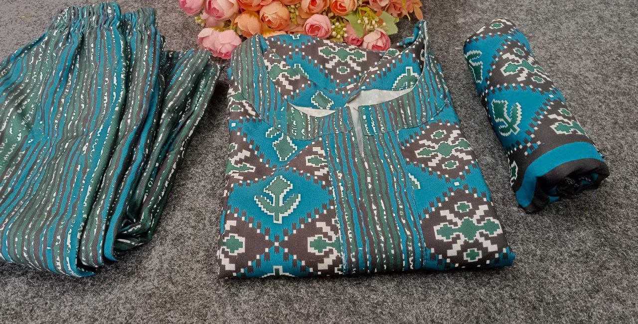 Ynf Cotton RIN193 BLEND Suits & Dresses Wholesale Ladies Suits Printed Suits Cotton Suits Manufacturer