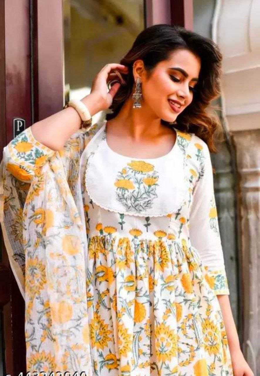 Ynf Cotton RIN193 BLEND Suits & Dresses Wholesale Ladies Suits Printed Suits Cotton Suits Manufacturer
