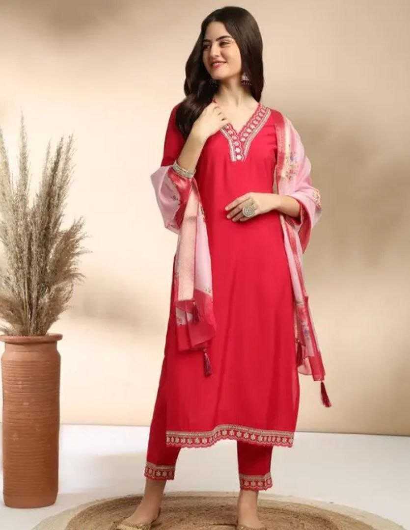 Ynf Cotton RIN193 FIRST Suits & Dresses Wholesale Ladies Suits Embroidery Suits Cotton Suits Manufacturer