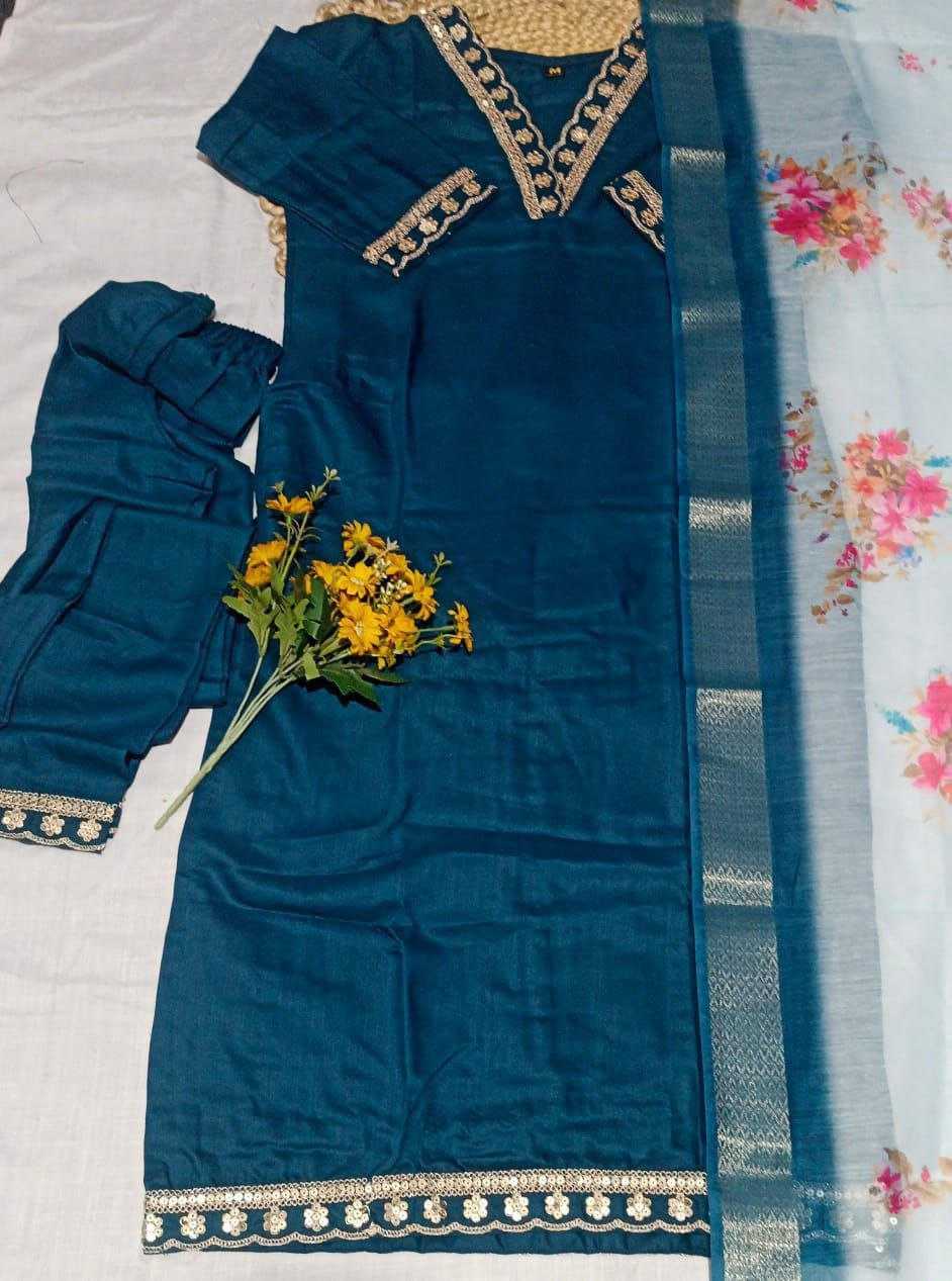 Ynf Cotton RIN193 FIRST Suits & Dresses Wholesale Ladies Suits Embroidery Suits Cotton Suits Manufacturer