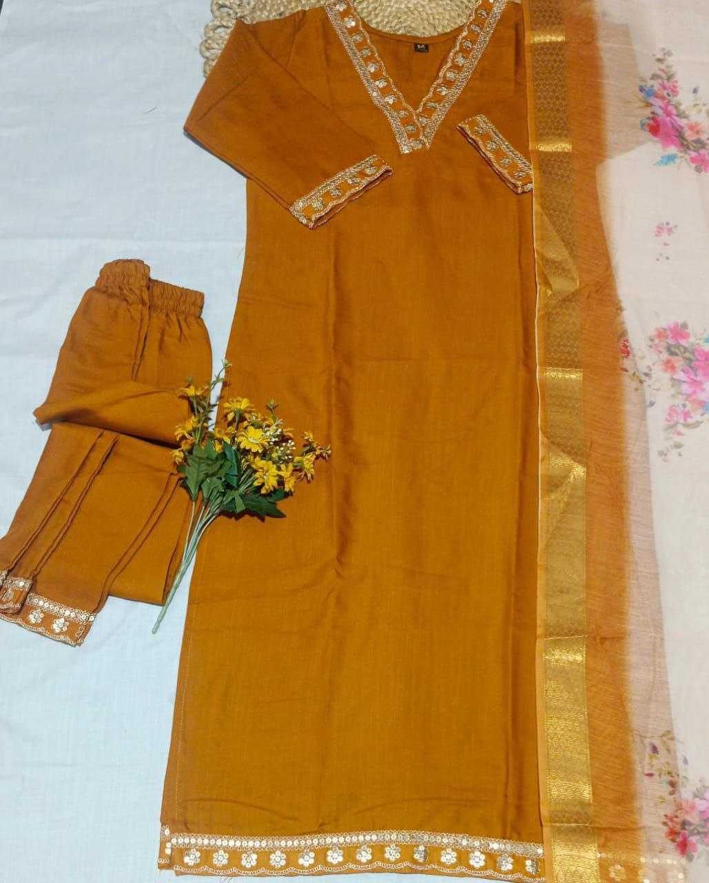 Ynf Cotton RIN193 FIRST Suits & Dresses Wholesale Ladies Suits Embroidery Suits Cotton Suits Manufacturer