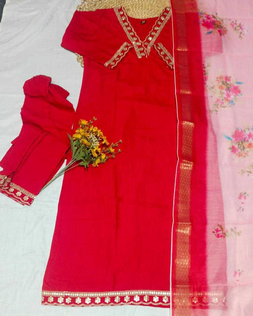 Ynf Cotton RIN193 FIRST Suits & Dresses Wholesale Ladies Suits Embroidery Suits Cotton Suits Manufacturer