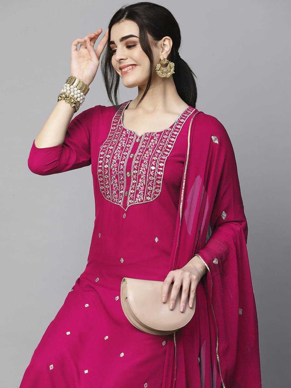 Ynf Cotton RIN193 GIRLS Suits & Dresses Wholesale Embroidery Suits Cotton Suits Ladies Salwar Suits Manufacturer