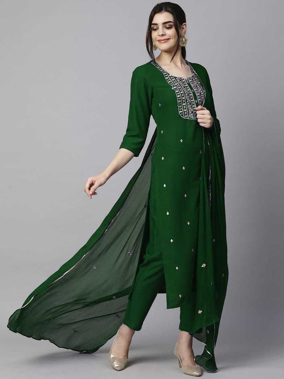 Ynf Cotton RIN193 GIRLS Suits & Dresses Wholesale Embroidery Suits Cotton Suits Ladies Salwar Suits Manufacturer