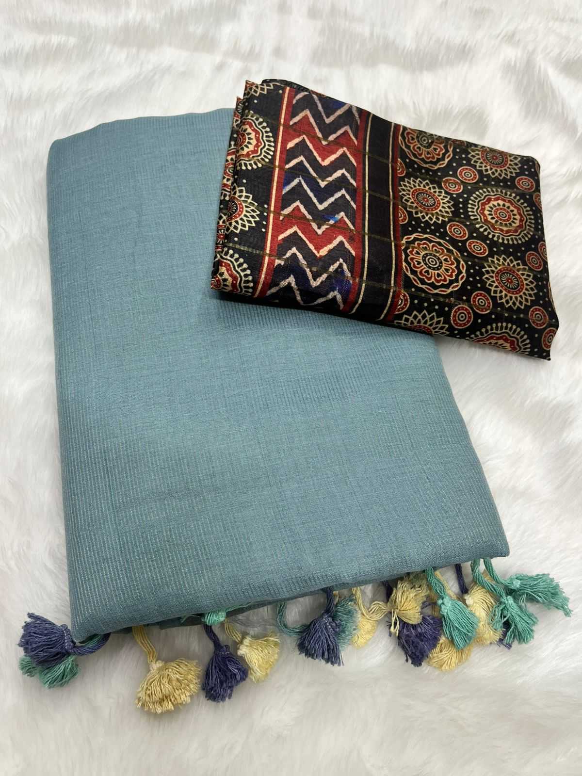 Ynf Cotton RIN203 COOL LINEN Sarees Wholesale Printed Sarees Cotton Linen Sarees Linen Sarees Manufacturer