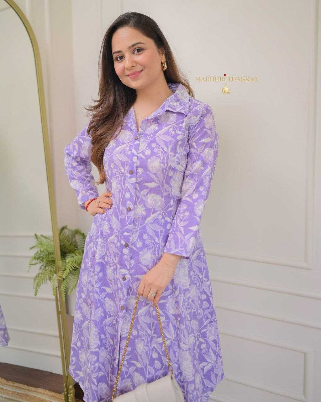 Ynf Cotton RIN220 lotus Kurti Wholesale Printed Kurtis Manufacturer