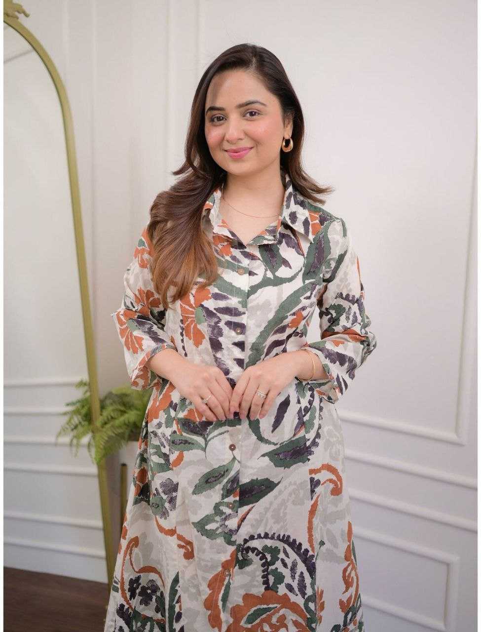 Ynf Cotton RIN220 lotus Kurti Wholesale Printed Kurtis Manufacturer
