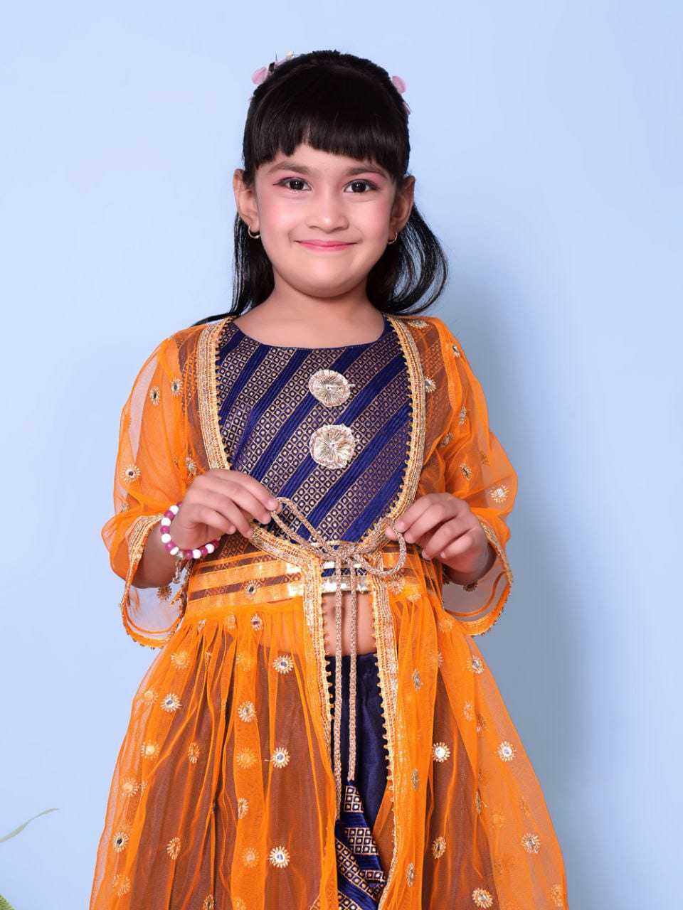 Ynf Cotton RIN222 HK-115 Kids Wear Wholesale Kids Lehenga Kids Lehenga Choli Baby Girl Lehenga Manufacturer