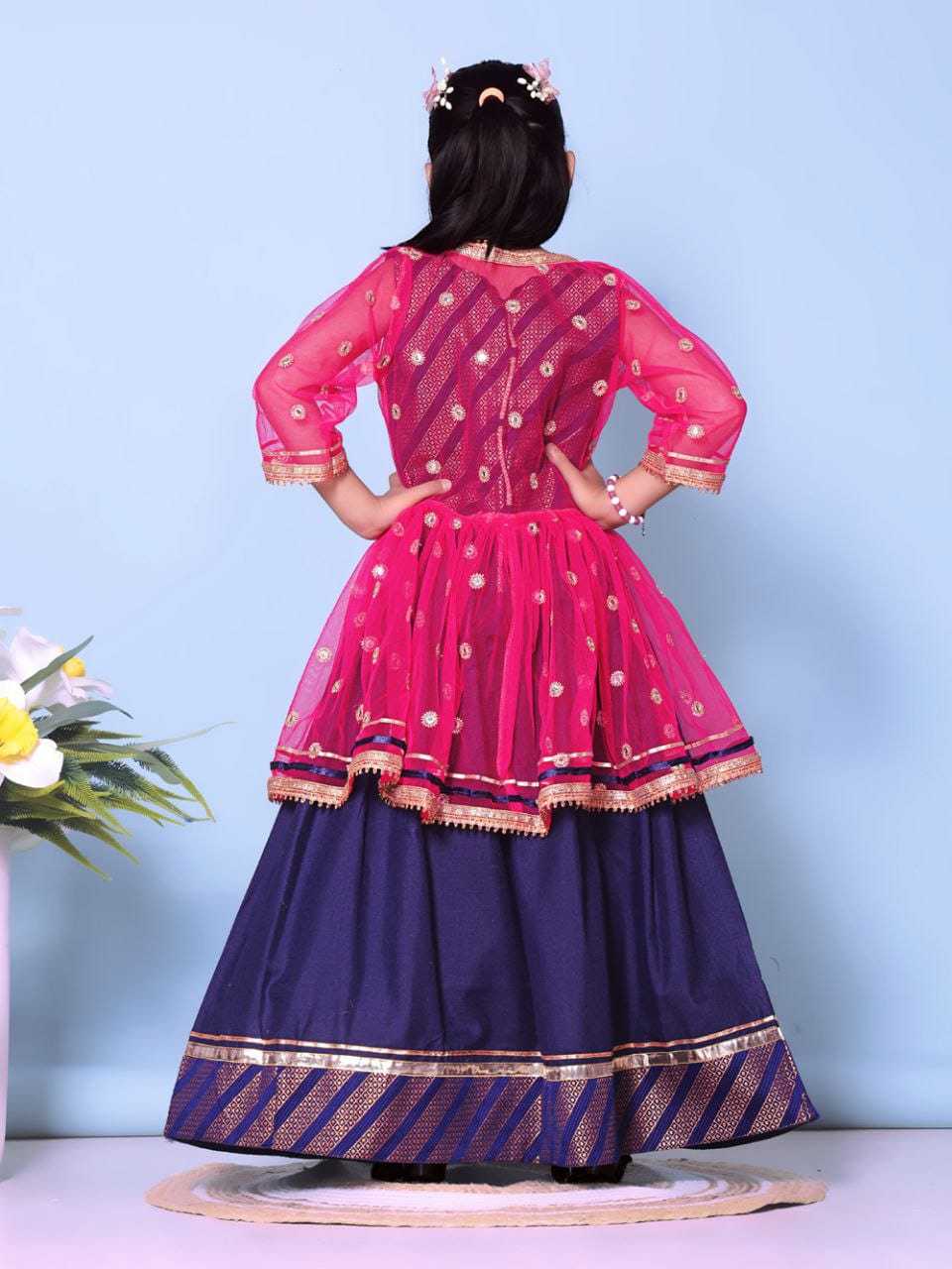 Ynf Cotton RIN222 HK-115 Kids Wear Wholesale Kids Lehenga Kids Lehenga Choli Baby Girl Lehenga Manufacturer