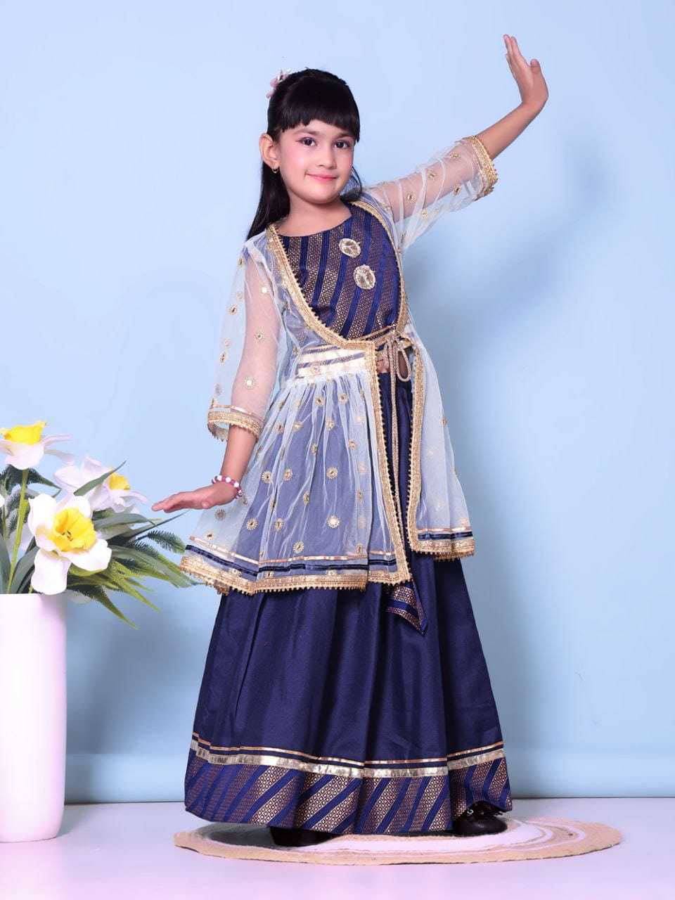 Ynf Cotton RIN222 HK-115 Kids Wear Wholesale Kids Lehenga Kids Lehenga Choli Baby Girl Lehenga Manufacturer