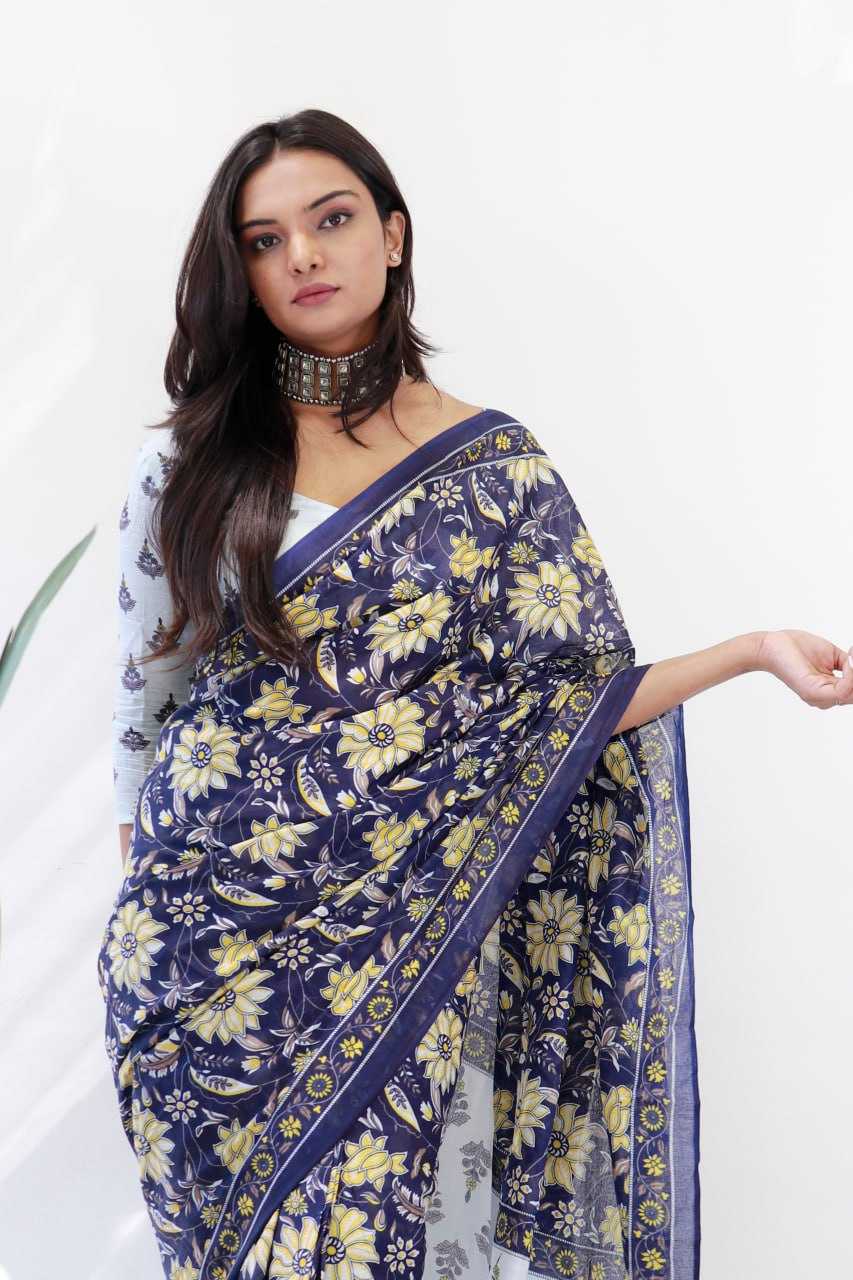 Ynf Cotton RIN229 122 Sarees Wholesale Printed Sarees Ajrakh Sarees Cotton Sarees Manufacturer