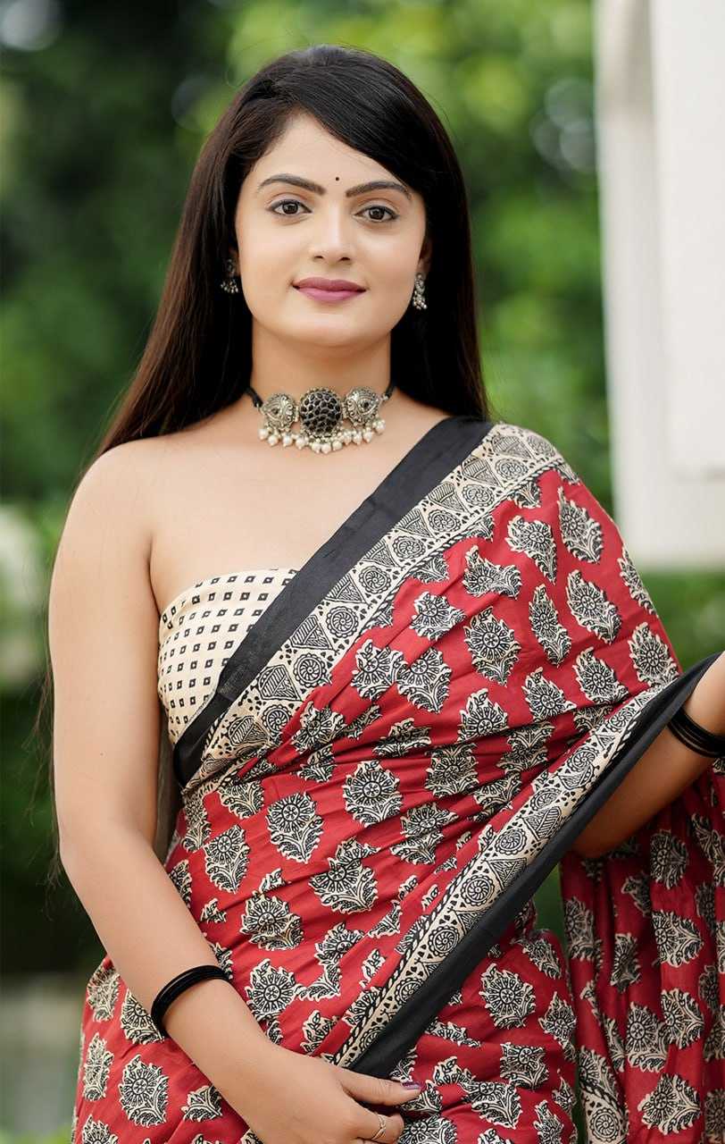 Ynf Cotton RIN229 93-10 Sarees Wholesale Printed Cotton Saree Cotton Sarees Mulmul Cotton Sarees Manufacturer