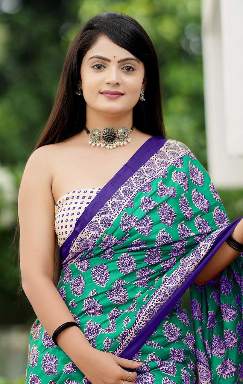 Ynf Cotton RIN229 93-10 Sarees Wholesale Printed Cotton Saree Cotton Sarees Mulmul Cotton Sarees Manufacturer