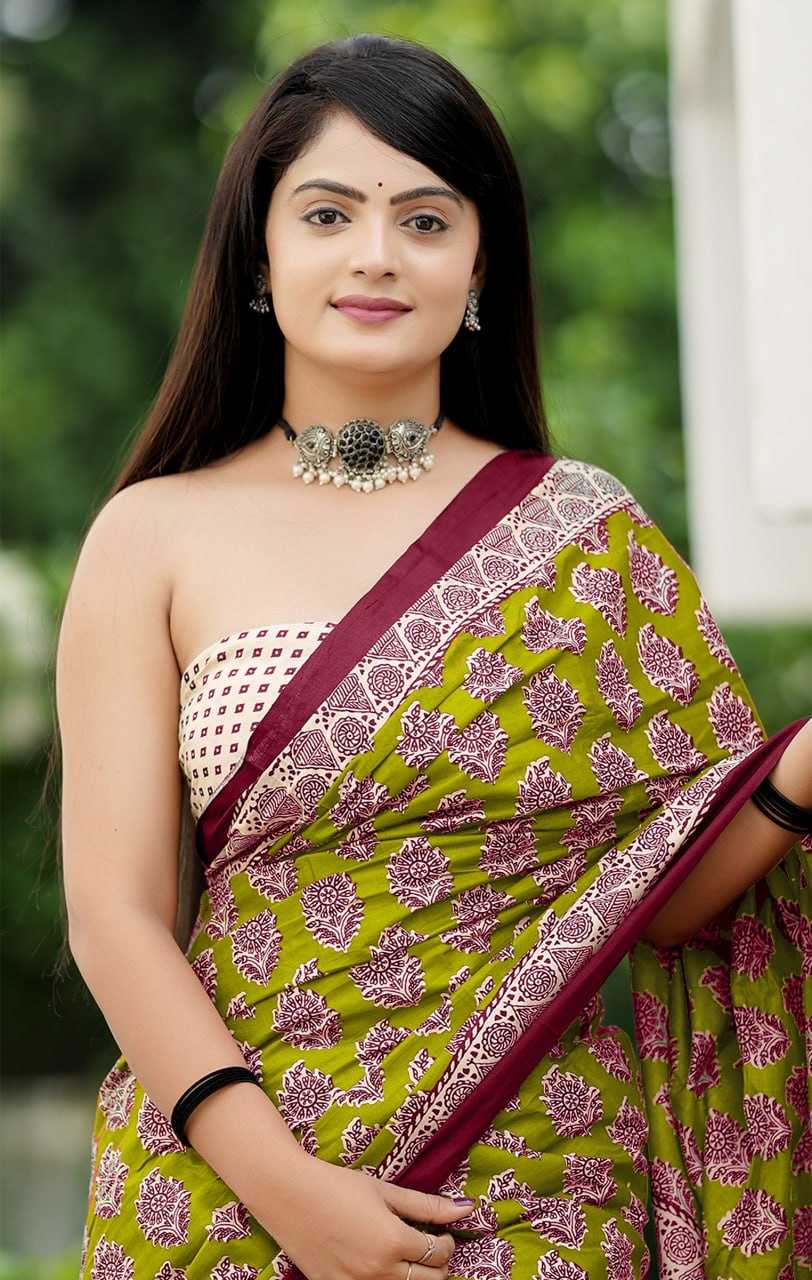 Ynf Cotton RIN229 93-10 Sarees Wholesale Printed Cotton Saree Cotton Sarees Mulmul Cotton Sarees Manufacturer