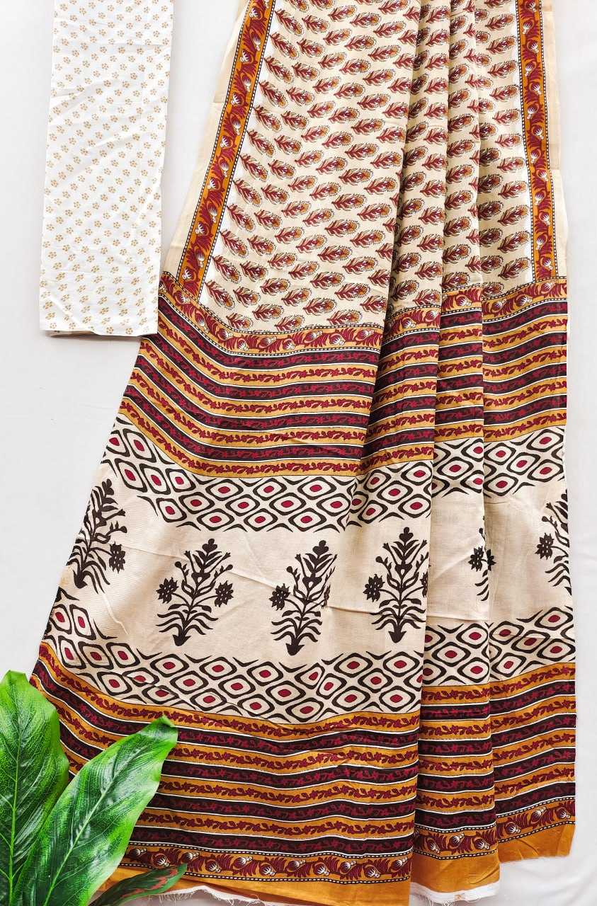 Ynf Cotton RIN229 93-11 Sarees Wholesale Printed Cotton Saree Cotton Sarees Mulmul Cotton Sarees Manufacturer