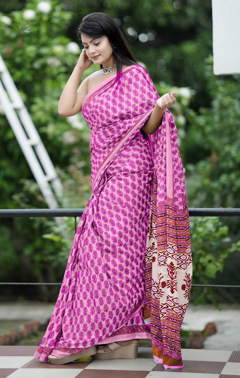 Ynf Cotton RIN229 93-11 Sarees Wholesale Printed Cotton Saree Cotton Sarees Mulmul Cotton Sarees Manufacturer