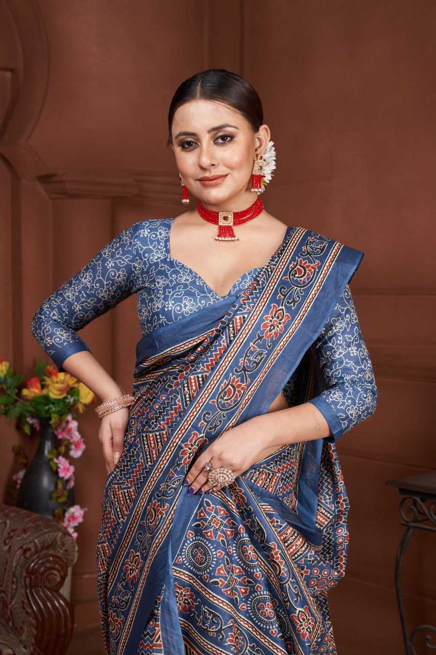 Ynf Cotton RIN229 97 Sarees Wholesale Printed Cotton Saree Cotton Sarees Mulmul Cotton Sarees Manufacturer