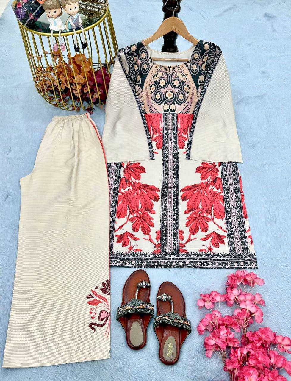 Ynf Crepe KESH141 1122 Western Wears Wholesale Co-ord Set Manufacturer