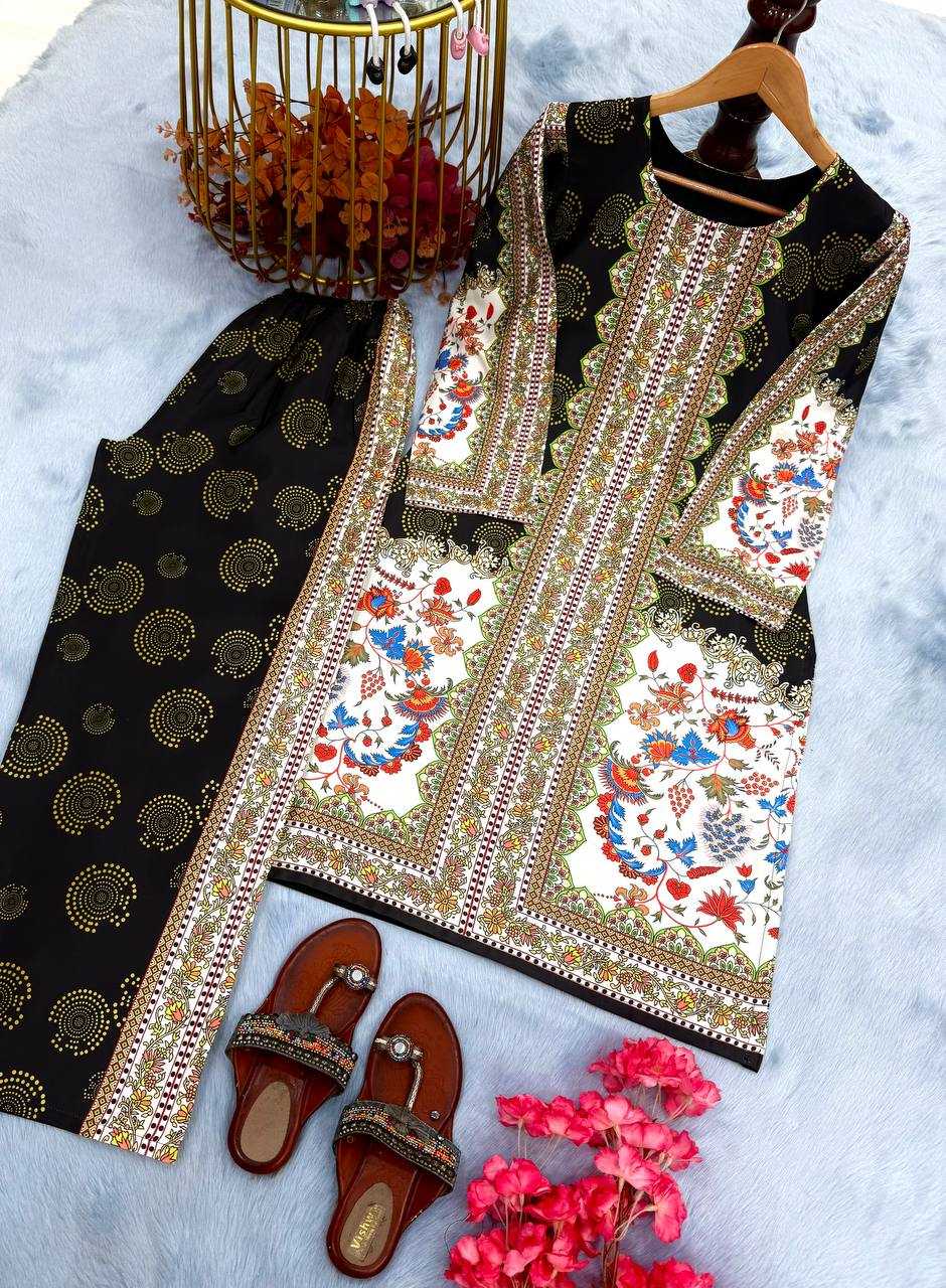 Ynf Crepe KESH141 1123 Kurti Wholesale Printed Kurtis Kurtis With Bottom Embroidered Kurtis Manufacturer