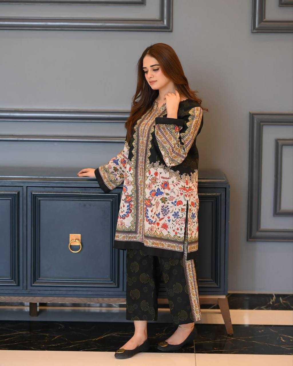 Ynf Crepe KESH141 1123 Kurti Wholesale Printed Kurtis Kurtis With Bottom Embroidered Kurtis Manufacturer