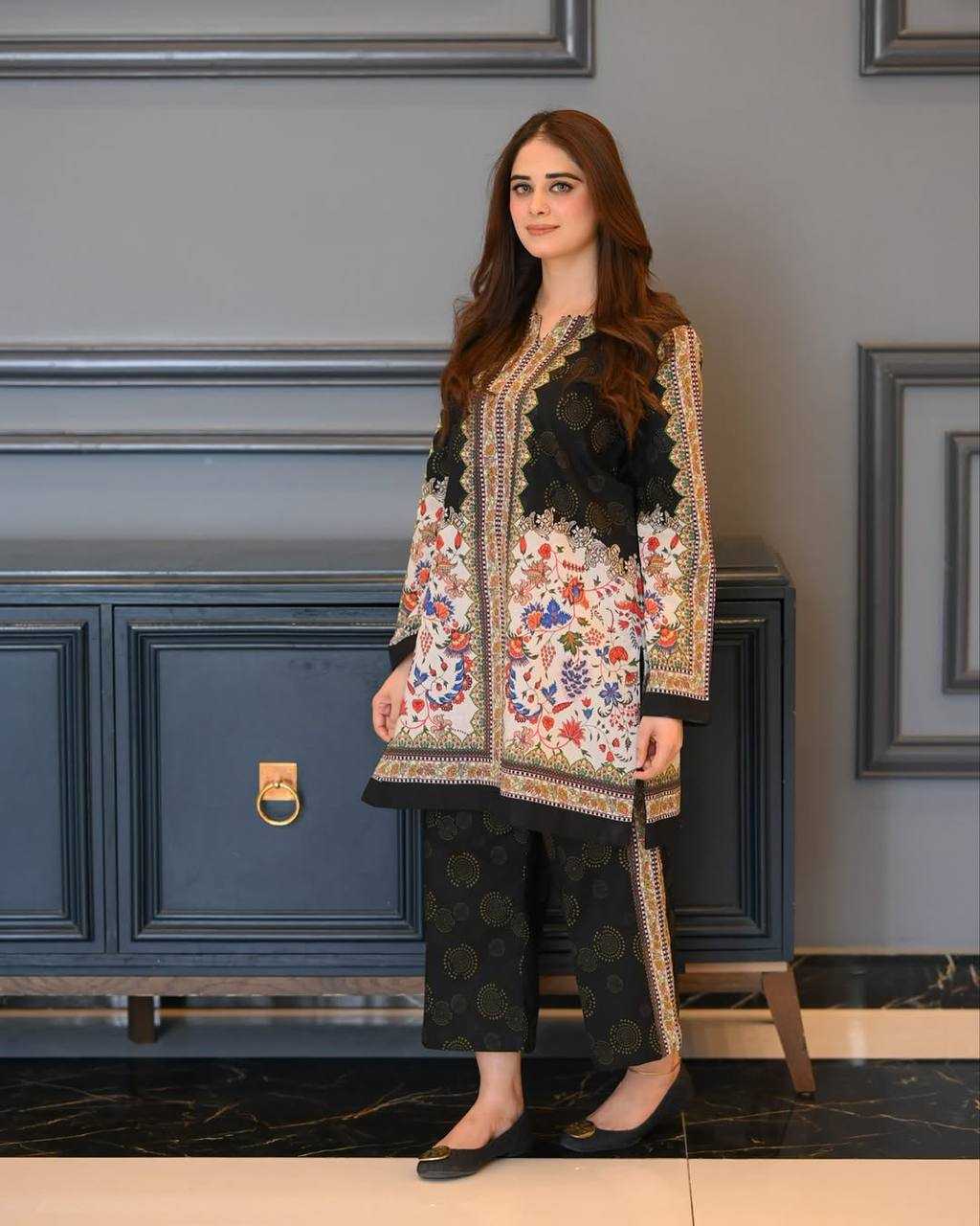 Ynf Crepe KESH141 1123 Kurti Wholesale Printed Kurtis Kurtis With Bottom Embroidered Kurtis Manufacturer