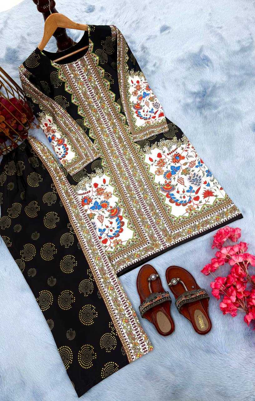 Ynf Crepe KESH141 1123 Kurti Wholesale Printed Kurtis Kurtis With Bottom Embroidered Kurtis Manufacturer