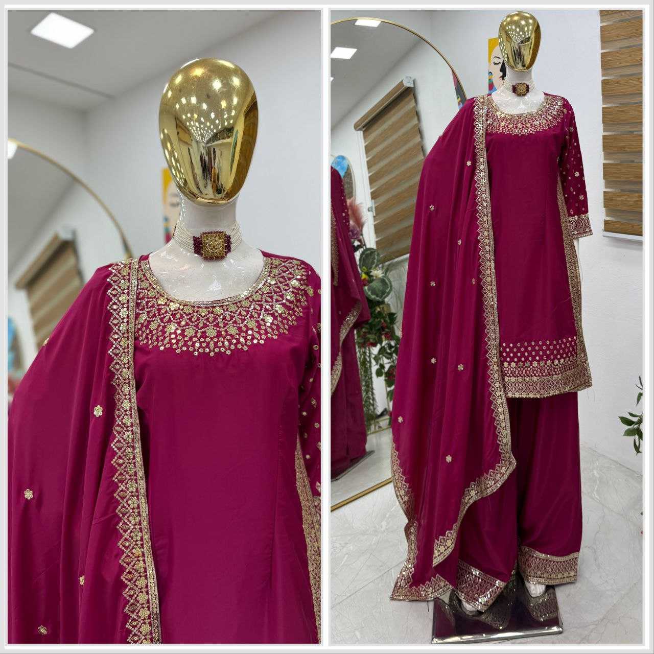 Ynf Crepe KESH158 5056 Suits & Dresses Wedding Collections Wholesale Ladies Suits Sharara Salwar Suits Haldi Outfits Manufacturer