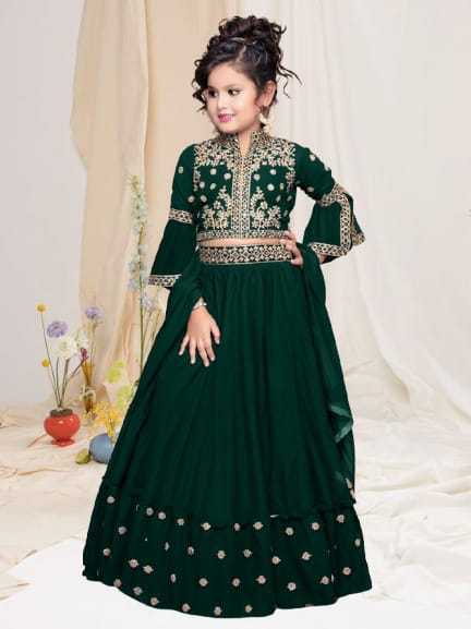 Ynf Crepe KESH461 SALMI Kids Wear Wholesale Kids Lehenga Kids Party Wear Ethnic Manufacturer