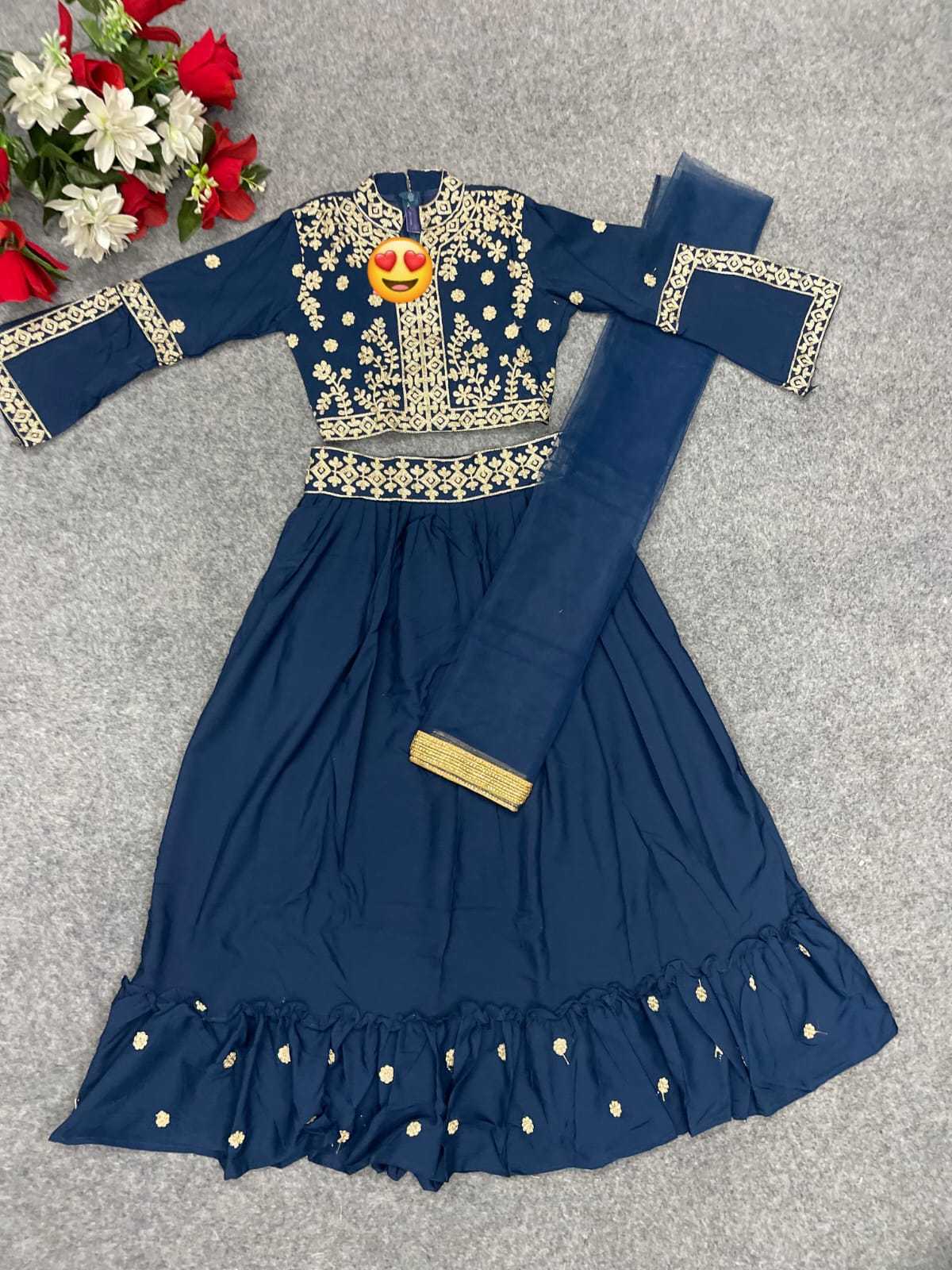 Ynf Crepe KESH461 SALMI Kids Wear Wholesale Kids Lehenga Kids Party Wear Ethnic Manufacturer