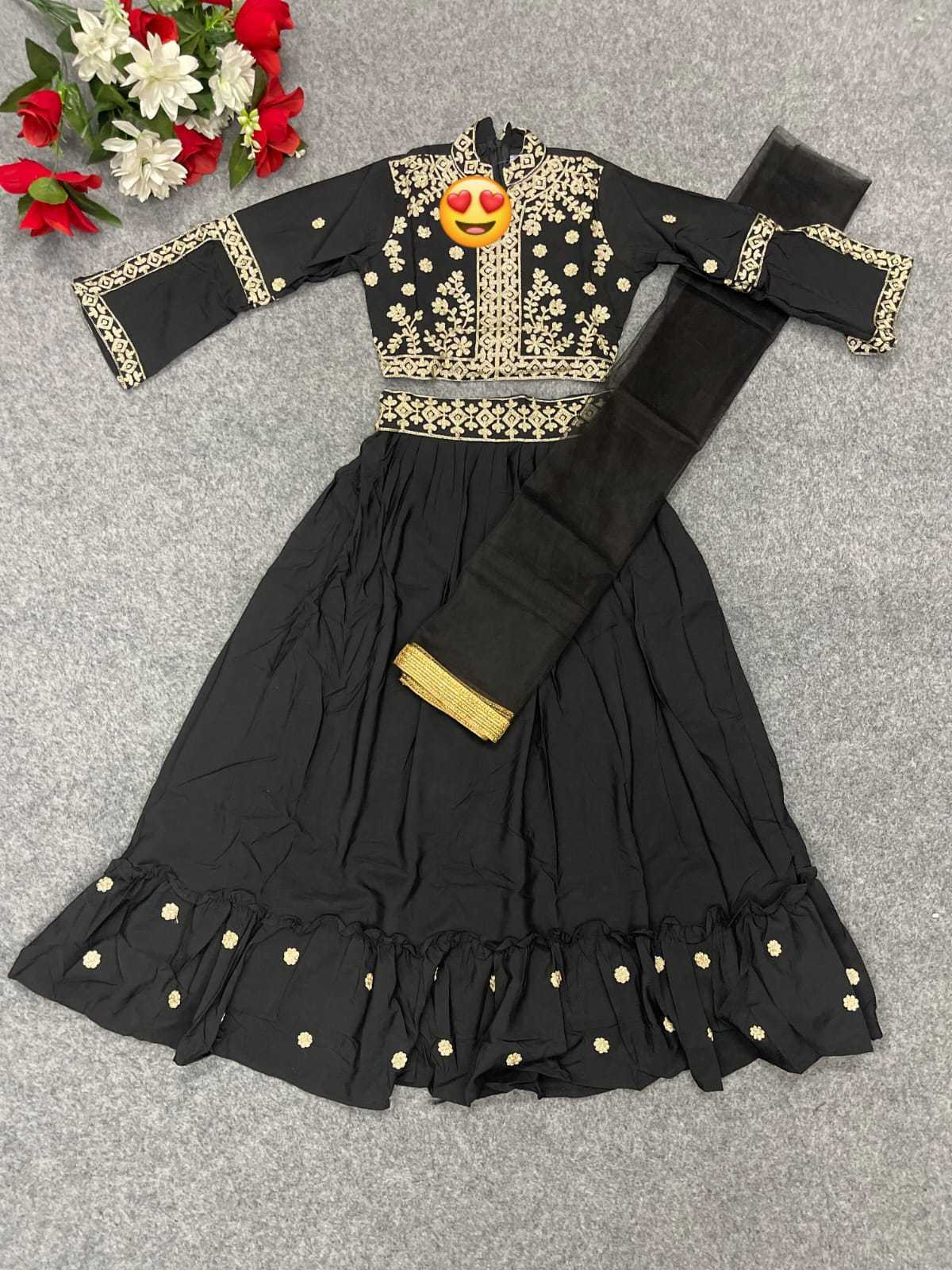 Ynf Crepe KESH461 SALMI Kids Wear Wholesale Kids Lehenga Kids Party Wear Ethnic Manufacturer