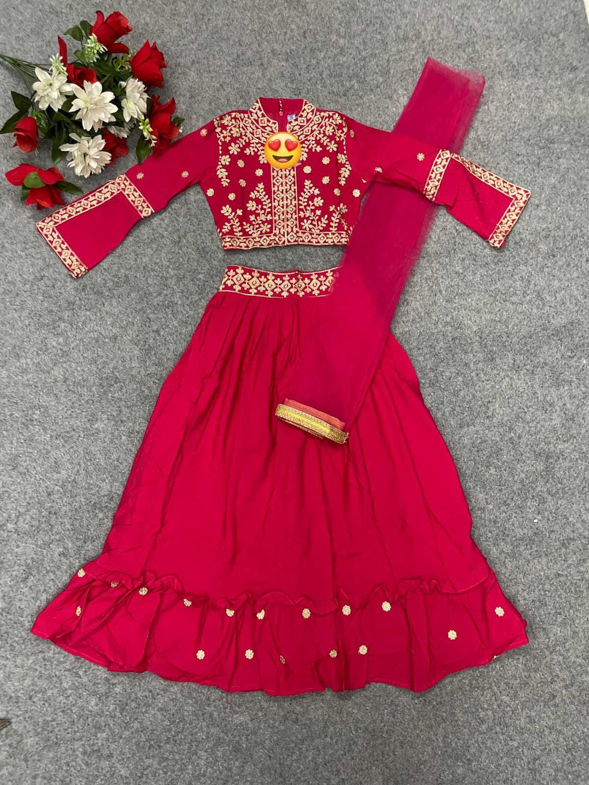 Ynf Crepe KESH461 SALMI Kids Wear Wholesale Kids Lehenga Kids Party Wear Ethnic Manufacturer