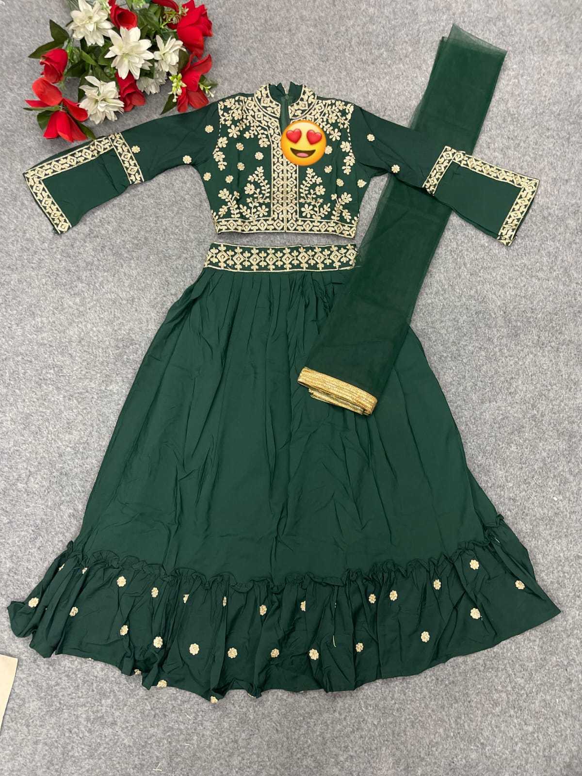 Ynf Crepe KESH461 SALMI Kids Wear Wholesale Kids Lehenga Kids Party Wear Ethnic Manufacturer