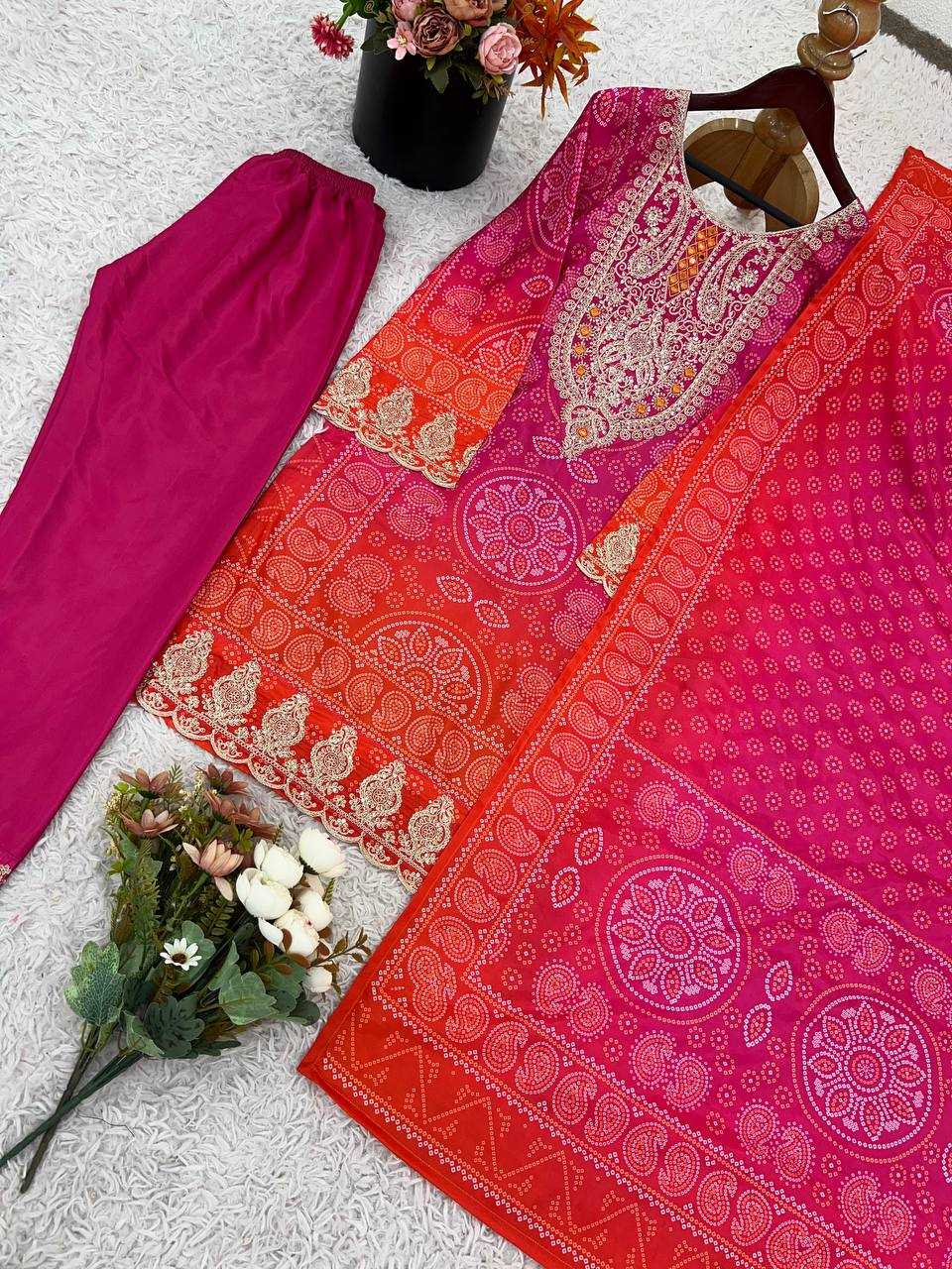 Ynf Crepe KESH499 5292 Suits & Dresses Wholesale Printed Suits Embroidery Suits Bandhani Suits Manufacturer